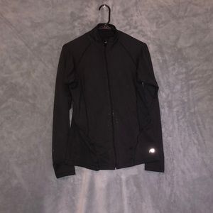 Black running jacket
